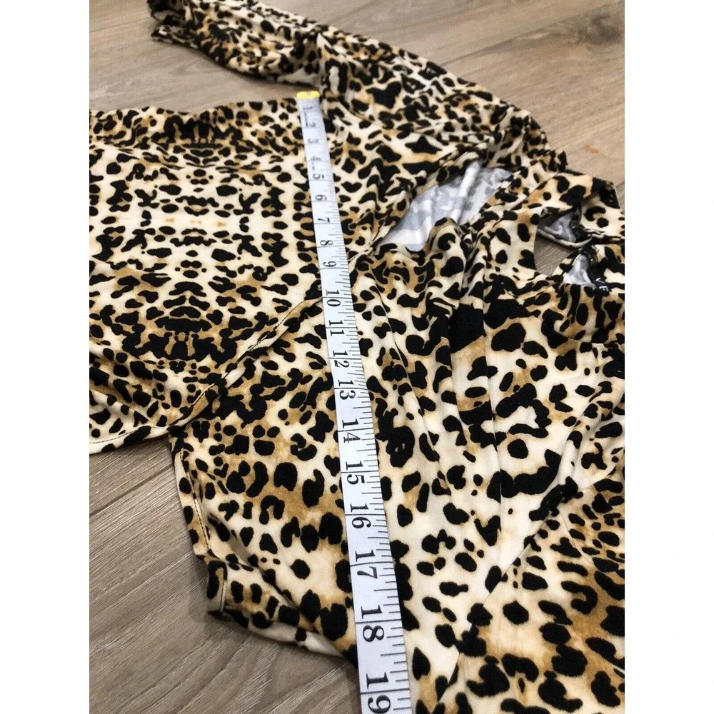 Venus Women’s Top Cheetah Print Cut Out XL Polyester R3 - Picture 8 of 8